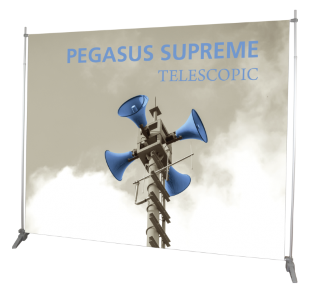 PEGASUS SUPREME TELESCOPIC BANNER STAND - Exhibition Display