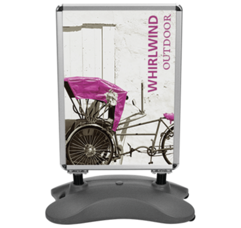 WHIRLWIND OUTDOOR SIGN STAND - Exhibition Display