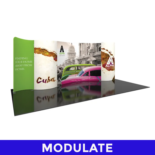 Tension fabric displays